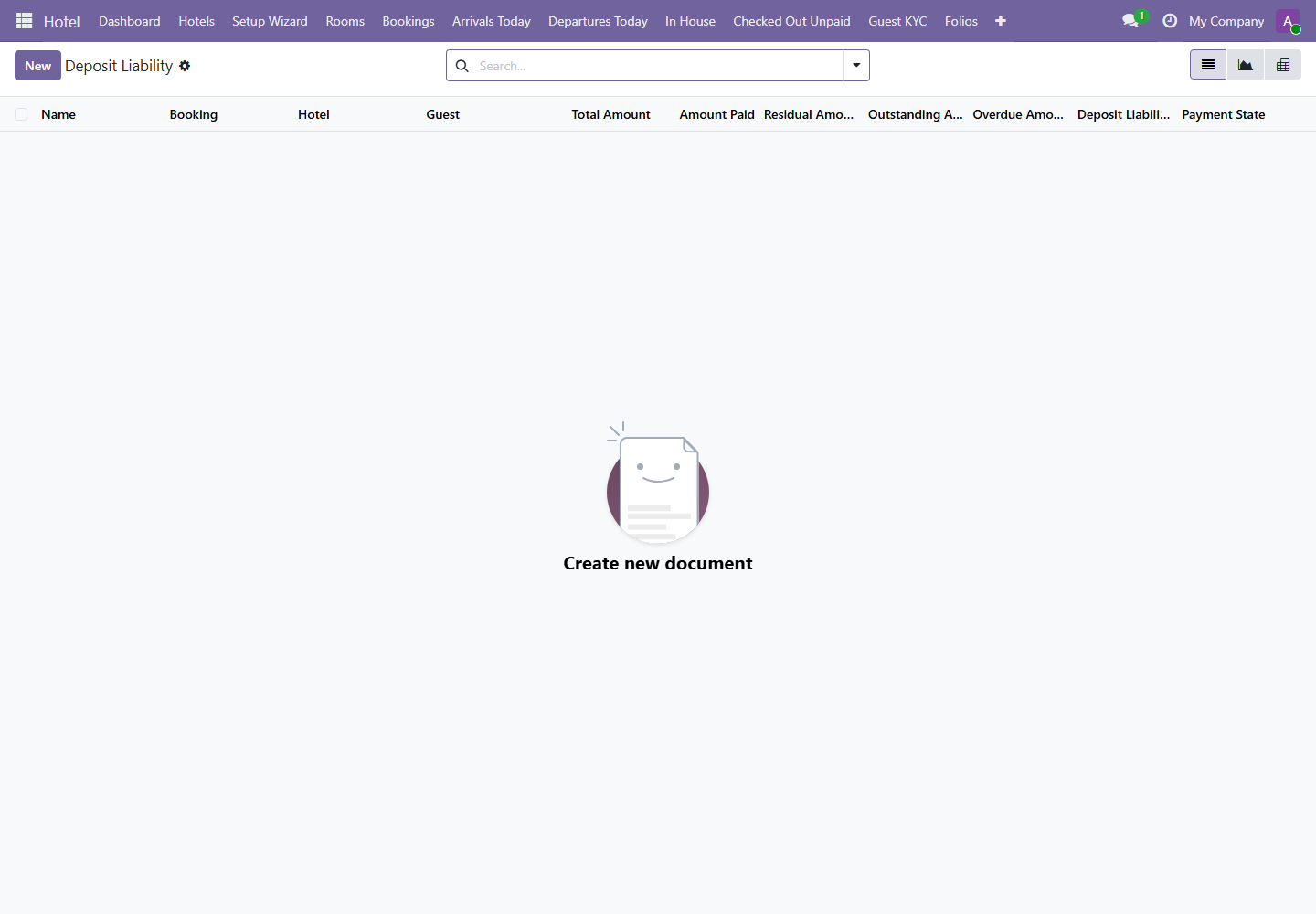 Deposit Liability screenshot