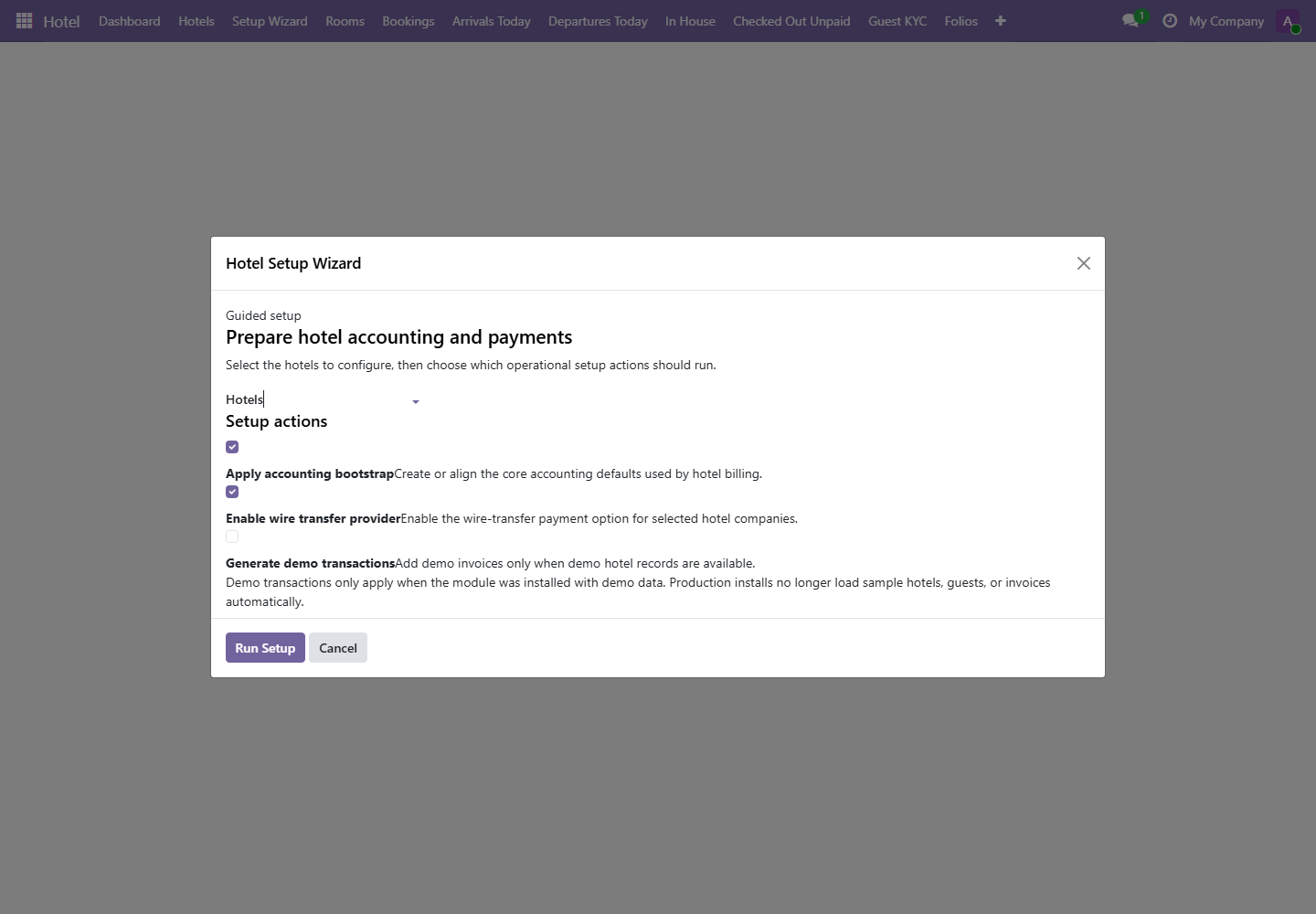Setup Wizard screenshot